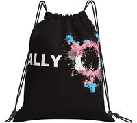 IUBBKI Protect Trans Kids Transgender Pride Month Zaino, borsa da palestra Sackpack String Storage Pouch per palestra Sport Yoga Viaggi Donna Uomo