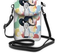 IUBBKI Pu Leather Small Cell Phone Purse Yorkshire Terrier Clothes Seduto nelle vicinanze Toy Ball Borse a tracolla Portafoglio da viaggio
