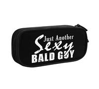 IUBBKI Solo un altro astuccio per matite sexy calvo Astuccio per matite portatile per ufficio a doppio strato di grande capacità