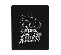 IUBBKI Sunshine Mixed with Hurricane Mousepad Tappetino per mouse overlock in gomma antiscivolo, per console per computer portatile da ufficio 10 x 12 pollici
