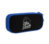 IUBBKI Sunshine Mixed with Hurricane Pencil Bag Astuccio per matite portatile a doppio strato per ufficio e scuola di grande capacità