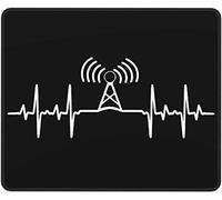 IUBBKI Tappetino per mouse Operatore Radioamatore Operatore Tappetino per mouse in pelle antiscivolo 10x12 pollici