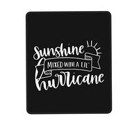 IUBBKI Tappetino per mouse Sunshine Mixed with Hurricane Tappetino per mouse overlock in gomma antiscivolo, per console per computer portatile da ufficio 10 x 12 pollici