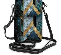 IUBBKI Teschio Fiori Borsa piccola per cellulare Day of The Dead Sugar Rose Horror Tattoo Borsa a tracolla per Halloween Nero Bianco