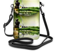 IUBBKI Teschio Fiori Borsa piccola per cellulare Day of The Dead Sugar Rose Horror Tattoo Borsa a tracolla per Halloween Nero Bianco