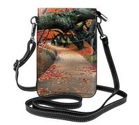 IUBBKI Tree In The Fall Portafoglio per cellulare - Piccolo portafoglio in pelle a tracolla Borsa da donna con tracolla Borsa per il trasporto di carte Cosmetici