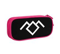 IUBBKI Twin Peaks Owl Cave Symbol Pencil Bag Astuccio per matite portatile a doppio strato per ufficio e scuola di grande capacità