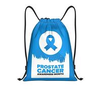 IUBBKI Zaino con coulisse per il mese della consapevolezza del cancro alla prostata, borsa da palestra, piccolo zaino da viaggio, borsa sportiva per donne e uomini