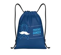 IUBBKI Zaino con coulisse per il mese della consapevolezza del cancro alla prostata, borsa da palestra, piccolo zaino da viaggio, borsa sportiva per donne e uomini