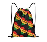 IUBBKI Zaino con coulisse per la giornata della libertà afroamericana di Juneteenth, borsa da palestra, piccolo zaino da viaggio, borsa sportiva per donne e uomini