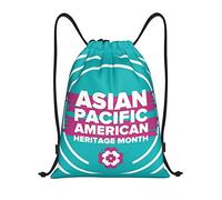 IUBBKI Zaino con coulisse per palestra, piccolo zaino da viaggio, borsa sportiva per donne e uomini, dedicato al mese del patrimonio asiatico-americano e delle isole del Pacifico.