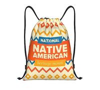 IUBBKI Zaino con coulisse per palestra, piccolo zaino da viaggio, borsa sportiva per donne e uomini, per il mese del patrimonio nativo americano e l'orgoglio indigeno.