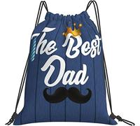 IUBBKI Zaino Happy Father's Day, borsa da palestra Sackpack String Storage Pouch per palestra, sport, yoga, viaggi, donne, uomini