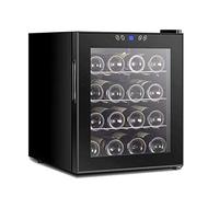 IUBGFTO Frigo per Vino da appoggio, Mini frigo per Vino Compatto e Indipendente, capacità di 16 Bottiglie, Controllo Digitale per Vini Bianchi e Rossi