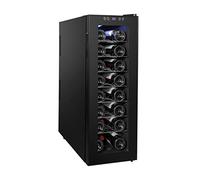 IUBGFTO Frigo per Vino - Frigo per Vino Rosso Frigo per Vino Verticale - Mini frigo per Vino Compatto Indipendente da 24 Bottiglie - Raffreddamento elettronico -60 W