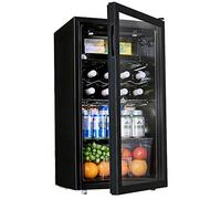 IUBGFTO Frigoriferi per Bevande da 95 Litri, refrigeratore Verticale per Vino/Bevande da Tavolo con Display a LED capacità Frigorifero per Vino e Bevande per Birra Soda o Vino Perfetto