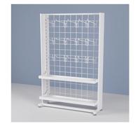 IUBGFTO Ganci Regolabili Espositore per supermercati Opaco, espositore per bancone di Negozi mobili, carico di Ogni Strato 15 kg (Bianco 5 Pezzi)