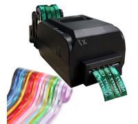 IUBGFTO Macchina da Stampa Digitale per Nastri, per Larghezza Nastro 12-20 mm Stampante Portatile per Nastri Satinati, Stampante Termica per Nastri 150 mm/s, per Nastri Regalo, Stelle filanti