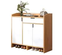 IUBGFTO Mobiletto portascarpe con Ripiani Regolabili, mobiletto portascarpe Moderno con attaccapanni, Organizer per Scarpe con Panca per Scarpe, salvaspazio, per Ingresso, Soggiorno (B 90 cm)