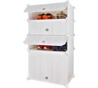 IUBGFTO Mobiletto portascarpe Multistrato, Organizer per Scarpe in plastica, mobiletto portascarpe per Scarpe da Ginnastica, Sandali, Pantofole, Stivali, Contenitore portascarpe (B)