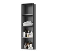 IUBGFTO Nicchia per Doccia in Acciaio Inox Opaco, nicchia da Incasso a Parete, Nessuna piastrella necessaria, mensola portaoggetti per Doccia, nicchia per Bagno (Grigio 11x4,9x47,2 Pollici)