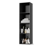 IUBGFTO Nicchia per Doccia in Acciaio Inox Opaco, nicchia da Incasso a Parete, Nessuna piastrella necessaria, mensola portaoggetti per Doccia, nicchia per Bagno (Nero 11x4,9x47,2 Pollici)