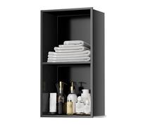 IUBGFTO Nicchia per Doccia in Acciaio Inox Opaco, nicchia da Incasso a Parete, Nessuna piastrella necessaria, mensola portaoggetti per Doccia, nicchia per Bagno (Nero 11x4,9x27,5 Pollici)