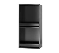 IUBGFTO Nicchia per Doccia, in Acciaio Inox, Senza Bisogno di Piastrelle, Contenitore da Incasso, nicchia per WC, Cucina, Camera da Letto, mensola per Bagno (Nero 320x620x125 mm)