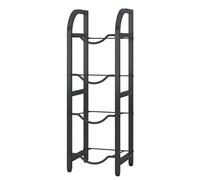 IUBGFTO Portabottiglie da 5 galloni, portabottiglie per Acqua Resistente, ripiano portaoggetti per brocche d'Acqua per casa, Cucina, Ufficio, salvaspazio (Nero 13,8x13,8x42,5 Pollici)