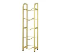 IUBGFTO Portabottiglie da 5 galloni, portabottiglie per Acqua Resistente, ripiano portaoggetti per brocche d'Acqua per casa, Cucina, Ufficio, salvaspazio (Oro 13,8x13,8x55,1 Pollici)
