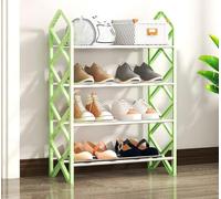 IUBGFTO Scarpiera a 4 Ripiani, Organizer per Scarpe, scaffale per Scarpe a Montaggio rapido per Ingresso, corridoio, dormitorio, Camera da Letto, Ascensore, Guardaroba, 42x18,5x58 cm (profondità)
