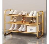 IUBGFTO Scarpiera in Metallo Laminato, Organizer per riporre Le Scarpe, Ripiani per Armadio, Ingresso, corridoio, Camera da Letto, Soggiorno, salvaspazio (3 Strati da 60 cm)