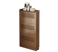 IUBGFTO Scarpiera Sottile con 2/3 cassetti a ribalta, scarpiera in bambù, scarpiera con Ante a ribalta, Facile da Montare, per Armadio, corridoio, Camera da Letto, Ingresso (B 50 cm)
