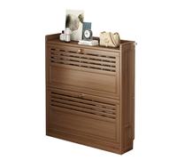 IUBGFTO Scarpiera Sottile con 2/3 cassetti a ribalta, scarpiera in bambù, scarpiera con Ante a ribalta, Facile da Montare, per Armadio, corridoio, Camera da Letto, Ingresso (A 70 cm)