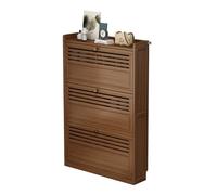 IUBGFTO Scarpiera Sottile con 2/3 cassetti a ribalta, scarpiera in bambù, scarpiera con Ante a ribalta, Facile da Montare, per Armadio, corridoio, Camera da Letto, Ingresso (B 70 cm)