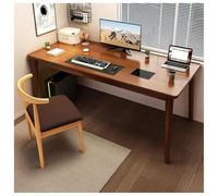IUBGFTO Scrivania per Computer da Ufficio, Tavolo da Ufficio Moderno, postazione di Lavoro Semplice per Studio e Trucco per Ufficio a casa (Marrone 47x22x29 Pollici)