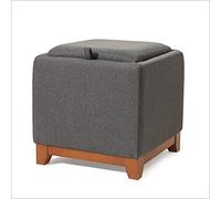 IUBGFTO Sgabello ottomano Cubo ottomano portaoggetti con Vassoio da caffè Tavolini Laterali Poggiapiedi Sgabelli con gradini Comodino per Camera da Letto Soggiorno Sgabello per Scarpe (Altro Piccolo)