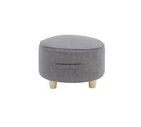 IUBGFTO Sgabello ottomano Divano Sgabello in Pelle Cambio Scarpe Poggiapiedi Tavolino Poggiapiedi Moda Piccola Panca Ottomano Soggiorno Camera da Letto Sgabello per Scarpe (Naturale Piccolo)