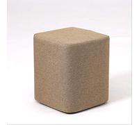 IUBGFTO Sgabello ottomano Imbottito Morbido poggiapiedi ottomano Sgabello Sedile Pouf poggiapiedi ottomano con Gambe Antiscivolo Soggiorno Camera da Letto Sgabello per Scarpe (Quadrato Kaki)