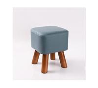 IUBGFTO Sgabello ottomano Ottomano impilabile Poggiapiedi in Legno massello Poggiapiedi Sedile Cambio Scarpe Sgabello Basso Sedia con Gambe in Legno Antiscivolo Sgabello per Scarpe (Grande)