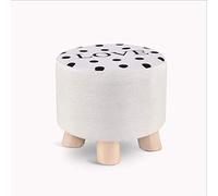 IUBGFTO Sgabello ottomano Ottomano in Legno Panca Lavabile Impilato Salva Spazio Poggiapiedi Sedia Bassa Sedile Morbido Divano Poggiapiedi Regalo per la casa Sgabello per Scarpe (Amore)