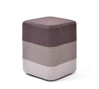 IUBGFTO Sgabello ottomano Ottomano poggiapiedi in Legno Panca Vanity Divano Pouf Tavolino per Camera da Letto Molo Sedile Toletta Poggiapiedi Sgabello per Scarpe (Marrone Quadrato)