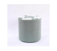 IUBGFTO Sgabello ottomano Rotondo ottomano per Interni ed Esterni Divano poggiapiedi Sgabello Moda Creativa poggiapiedi Pigro per Patio Giardino Campeggio o casa Sgabello per Scarpe (Verde Menta CH)