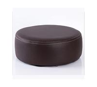 IUBGFTO Sgabello ottomano Sgabelli Rotondi e Pouf creatività alla Moda Sgabello da tavolino con Tappetino Antiscivolo Sgabello da Pranzo per Divano Cuscino per Scarpe Sgabello (Marrone Piccolo)
