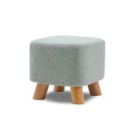 IUBGFTO Sgabello ottomano Sgabello per Divano in Legno massello Poggiapiedi ottomano Panca Corta Creativa Poggiapiedi per mobili Moderni Decorazione Sgabello per Scarpe (Ciano)