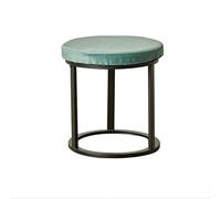 IUBGFTO Sgabello ottomano Sgabello Piccolo Nordico Poggiapiedi Rotondo Sgabello per Trucco Poggiapiedi Ottomano Moderno e Minimalista Sgabello per Cambio Scarpe Sgabello per Scarpe da Soggiorno (Blu)