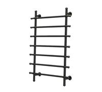 IUBGFTO Supporto per Nastri da Parete, espositore per Carta da Regalo, espositore per Rotoli di Vinile, portaoggetti per Fiori e Sciarpe al Dettaglio (Nero 47,2x3,9x47,2 Pollici)
