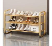IUBGFTO Upgrade Scarpiera in Metallo Laminato Mesh Shoe Storage Organizer Scaffali, Scaffale per Scarpe per Armadio Ingresso Corridoio Camera da Letto Soggiorno, Salvaspazio (3 Strati 80 cm)