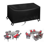 IUCUHE Copertura Tavolo Esterno Impermeabile 80cm Telo Copritavolo Da Esterno Impermeabile 80x80x50cm/LxPxA Copertura Tavolo Giardino,Telo Copridivano Esterno,420D Telo Oxford Copritavolo da Giardino