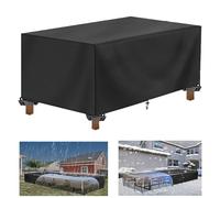 IUCUHE Telo Tavolo Esterno Impermeabile 230x100x70cm/LXPXA Copertura Divano Esterno,Telo Copri Sedie E Tavolo Da Esterno Impermeabile, Anti-UV, Antipolvere, Antivento, Antineve